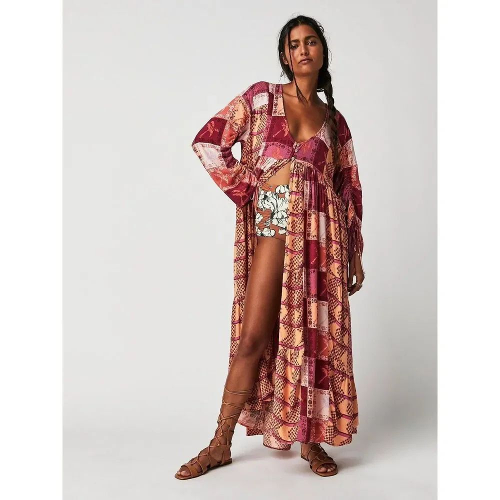 Free People Ibiza Getaway Maxi Top $198